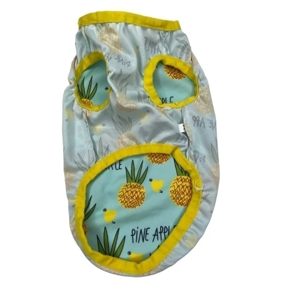 Dog Pineapple Print Shirt Size Medium